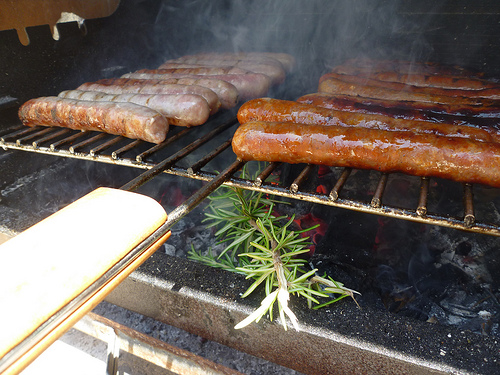 Saucisses, thym et Barbecue by gab113