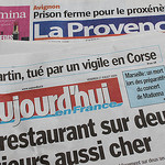 Journaux : La Provence, Aujourd'hui en France par gab113 - Mormoiron 84570 Vaucluse Provence France