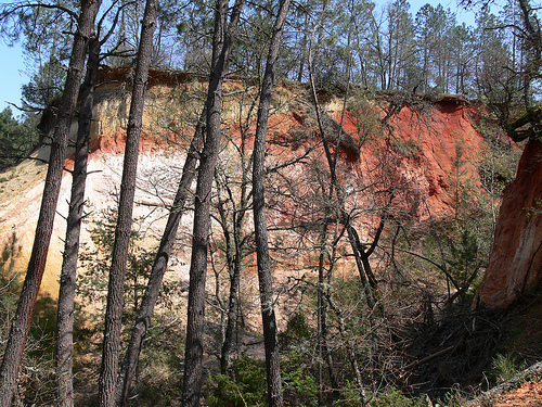 Paysage falaise blanche et ocre par Jean NICOLET