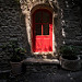 La porte rouge à Saignon par Mario Graziano - Saignon 84400 Vaucluse Provence France