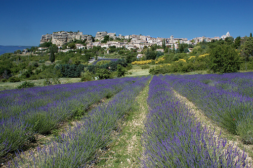 Village de Saignon camouflé dans la roche par Christopher Swan