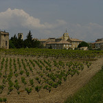 Vignes et village de Vacqueyras par Freddo-Photo - Vacqueyras 84190 Vaucluse Provence France