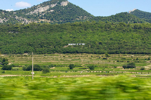 Collines et vignes de Vacqueyras par Gepat