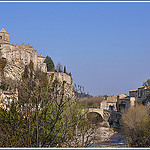 Haute ville et pont romain à Vaison-la-Romaine par Charlottess - Vaison la Romaine 84110 Vaucluse Provence France