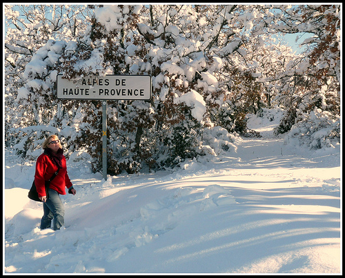 Provence avec de la neige, un conte de fées !!! by J@nine