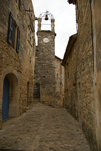 Lacoste : Stone street in Lacoste village by patrickd80