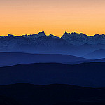 La dentelles du relief des alpes depuis le Mt Ventoux. by DBPhotographe - Bédoin 84410 Vaucluse Provence France