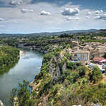 Vu sur le village d'Aiguèze et l'ardèche by deltaremi30 - Aigueze 30760 Gard Provence France