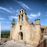 Eglise de Gigondas, entrée et clocher by deltaremi30 - Gigondas 84190 Vaucluse Provence France