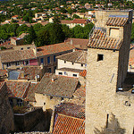 Bell tower at Malaucene, France by jamezwicko - Malaucène 84340 Vaucluse Provence France