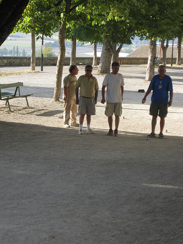 Pétanque in Sault - Provence by Andrew Findlater