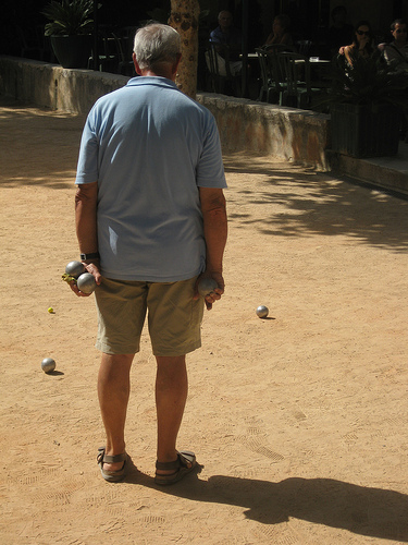 Saint Paul de Vence - pétanque par Andrew Findlater