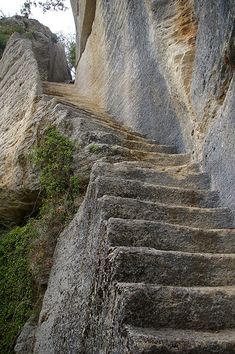 Fort du Buoux,Luberon. Rock steps. by debs-eye