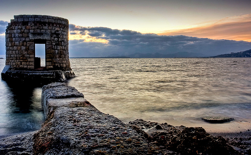 Cap d'Antibes - sunset by resolution06