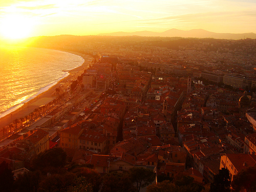 Couché de soleil sur Nice par Bombonnk