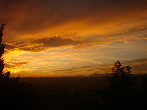 Ciel enflammé de Nice par Bombonnk