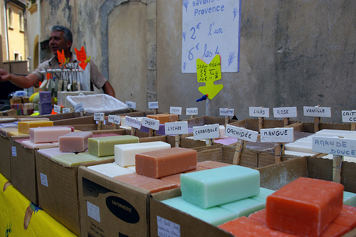 Marché : Soap at Bonnieux Market by patrickd80