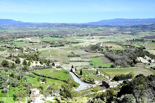 Vue sur la vallée depuis Gordes par L_a_mer