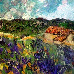 Painting : provence lavender fields by photoartbygretchen -   provence Provence France