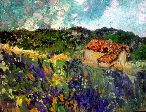 Painting : provence lavender fields par photoartbygretchen