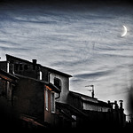 Levé de Lune sur les toits d'Aix en Provence by Rémi Blanc - Aix-en-Provence 13100 Bouches-du-Rhône Provence France