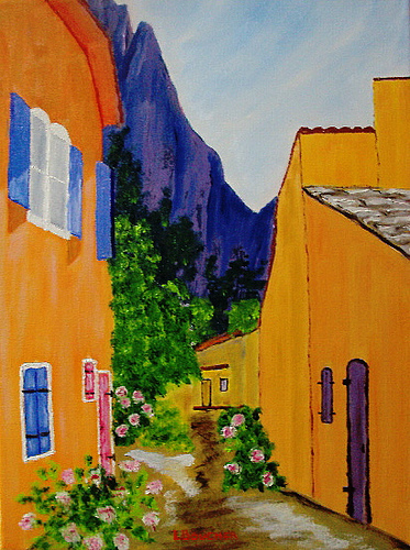 Peinture au pays de la cigale by liolo2010