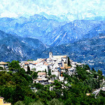 Roquesteron version Aquarelle by chatka2004 - Roquesteron 06910 Alpes-Maritimes Provence France