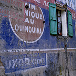 Quinquina - Painted wall, Provence, France by alex donnelly1 - Cannes 06400 Alpes-Maritimes Provence France