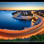 Corniche John Fitzgerald Kennedy de nuit by Fredorod - Marseille 13000 Bouches-du-Rhône Provence France